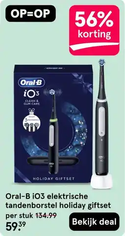 Etos Oral-B iO3 elektrische tandenborstel holiday giftset aanbieding