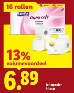 Lidl Floralys Toilet Papier aanbieding