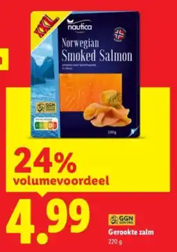 Lidl Nautica Gerookte zalm aanbieding