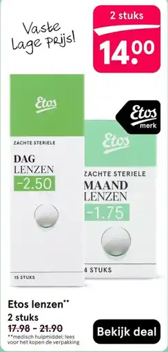 Etos Etos lenzen aanbieding