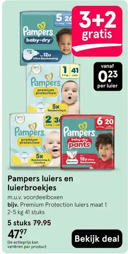 Etos Pampers luiers en luierbroekjes aanbieding