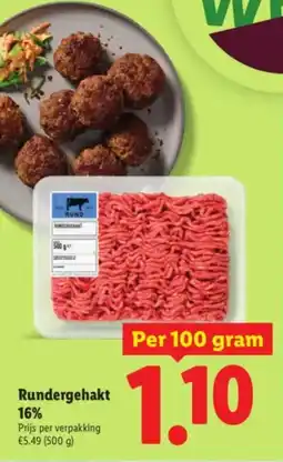 Lidl Rundergehakt aanbieding