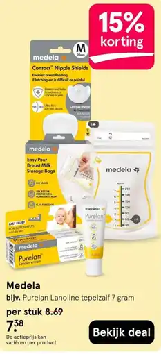Etos Medela bijv. Purelan Lanoline tepelzalf 7 gram aanbieding