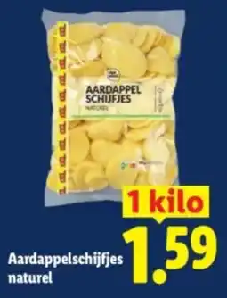Lidl Aardappelschijfjes naturel aanbieding