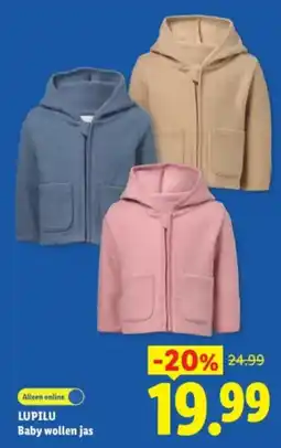 Lidl Lupilu Baby wollen jas aanbieding