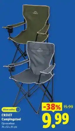 Lidl Crivit Campingstoel aanbieding