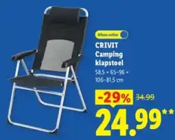 Lidl Crivit Camping klapstoel aanbieding