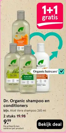 Etos Dr. Organic shampoo en conditioners aanbieding
