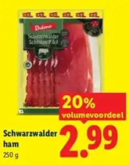 Lidl Schwarzwalder ham aanbieding