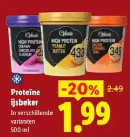 Lidl Ghent Proteïne ijsbeker aanbieding