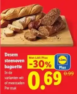 Lidl Desem steenoven baguette aanbieding