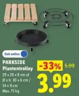 Lidl Parkside Plantentrolley aanbieding