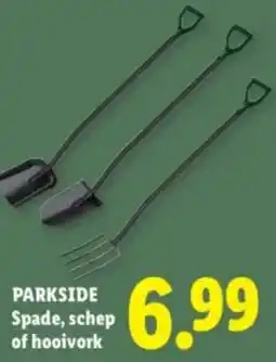 Lidl Parkside Spade, schep of hooivork aanbieding