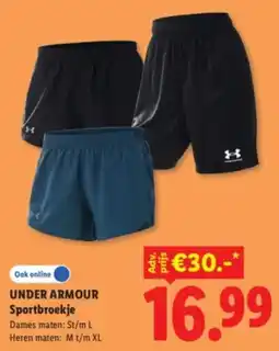 Lidl Under Armour Sportbroekje aanbieding