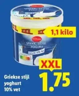 Lidl Griekse stijl yoghurt aanbieding