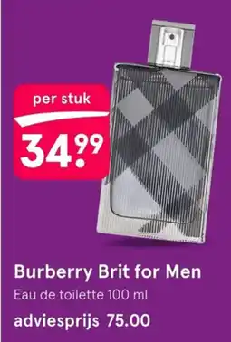Etos Burberry Brit for Men aanbieding