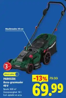 Lidl Parkside Accu-grasmaaier aanbieding