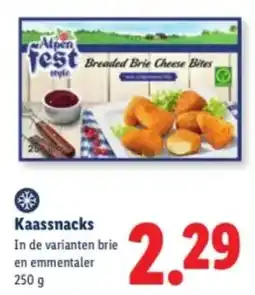 Lidl Alpenfest Kaassnacks aanbieding