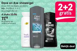 Etos Dove en Axe showergel aanbieding