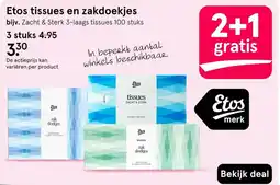 Etos Etos tissues en zakdoekjes aanbieding