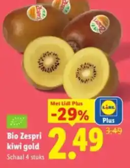 Lidl Bio Zespri kiwi gold aanbieding
