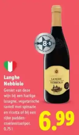 Lidl Langhe Nebbiolo aanbieding