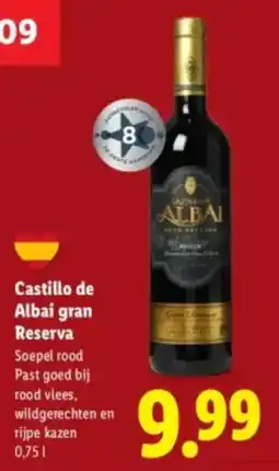 Lidl Castillo de Albai gran Reserva aanbieding