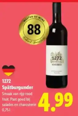 Lidl 1272 Spätburgunder aanbieding