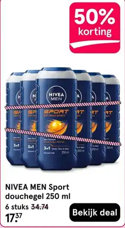 Etos NIVEA MEN Sport douchegel aanbieding