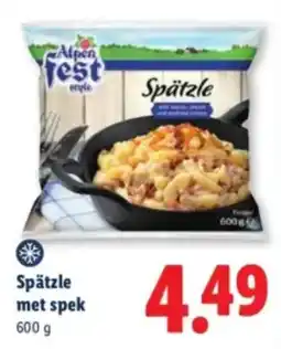 Lidl Alpenfest style Spätzle aanbieding