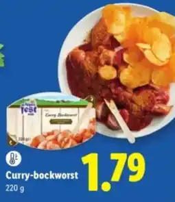 Lidl Curry-bockworst aanbieding