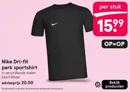 Etos Nike Dri-fit park sportshirt aanbieding