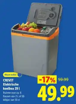 Lidl Crivit Elektrische koelbox aanbieding