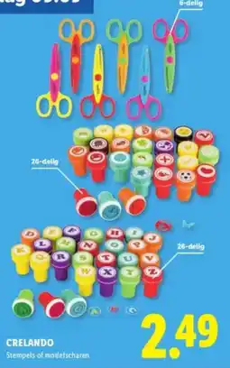 Lidl Crelando Stempels of motiefscharen aanbieding