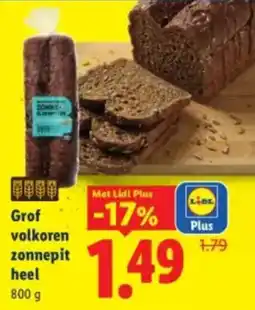 Lidl Grof volkoren zonnepit aanbieding
