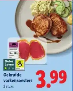Lidl Gekruide varkensoesters aanbieding