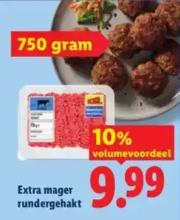 Lidl Extra mager rundergehakt aanbieding