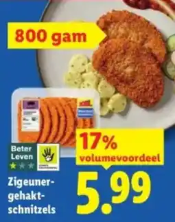Lidl Zigeuner-gehakt-schnitzels aanbieding