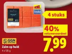 Lidl Zalm op huid aanbieding