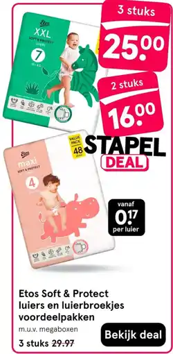 Etos Etos Soft & Protect luiers en luierbroekjes aanbieding
