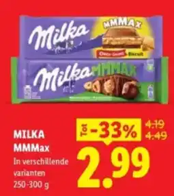 Lidl Milka MMMax aanbieding