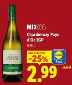 Lidl Chevalier d'Fauvert Chardonnay aanbieding