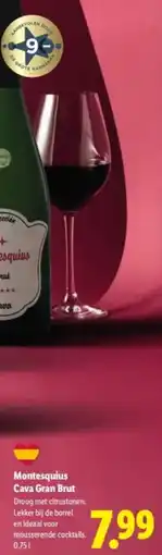 Lidl Montesquius Cava Gran Brut aanbieding
