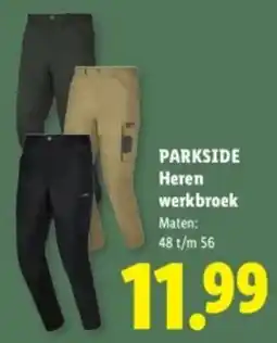 Lidl Heren werkbroek aanbieding