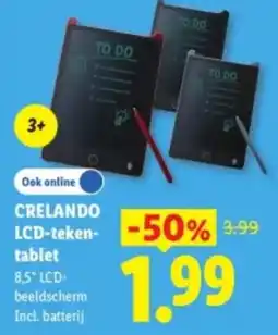 Lidl Crelando LCD-teken-tablet aanbieding