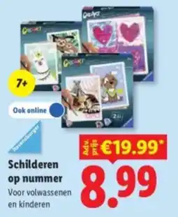 Lidl Ravensburger Schilderen op nummer aanbieding