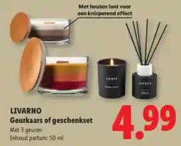 Lidl Livarno Geurkaars of geschenkset aanbieding