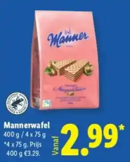 Lidl Mannerwafel aanbieding