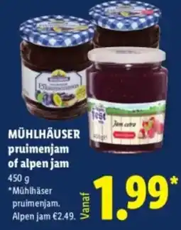 Lidl Mühlhäuser Pruimenjam aanbieding