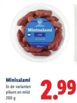 Lidl Minisalami aanbieding